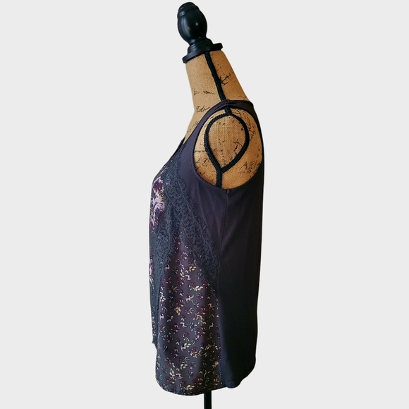 Maurices Floral Tank Top With Fringe - Picture 2 of 10